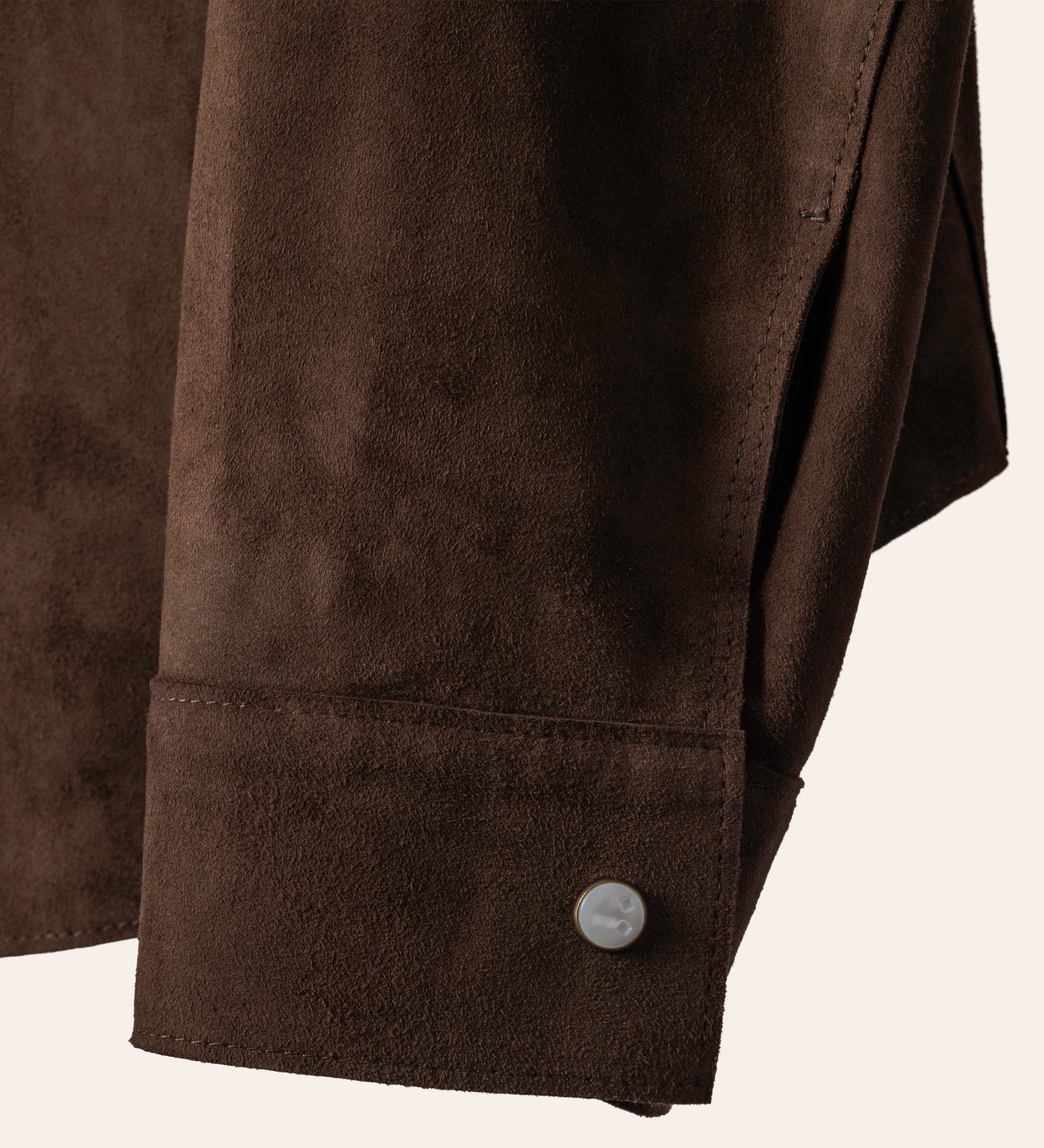 The Aspen Shirt: Mocha Harpeth Goat Suede
