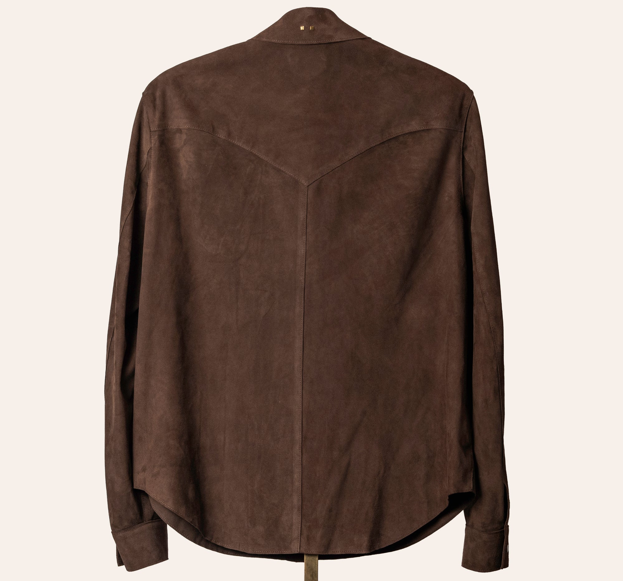 The Aspen Shirt: Mocha Harpeth Goat Suede