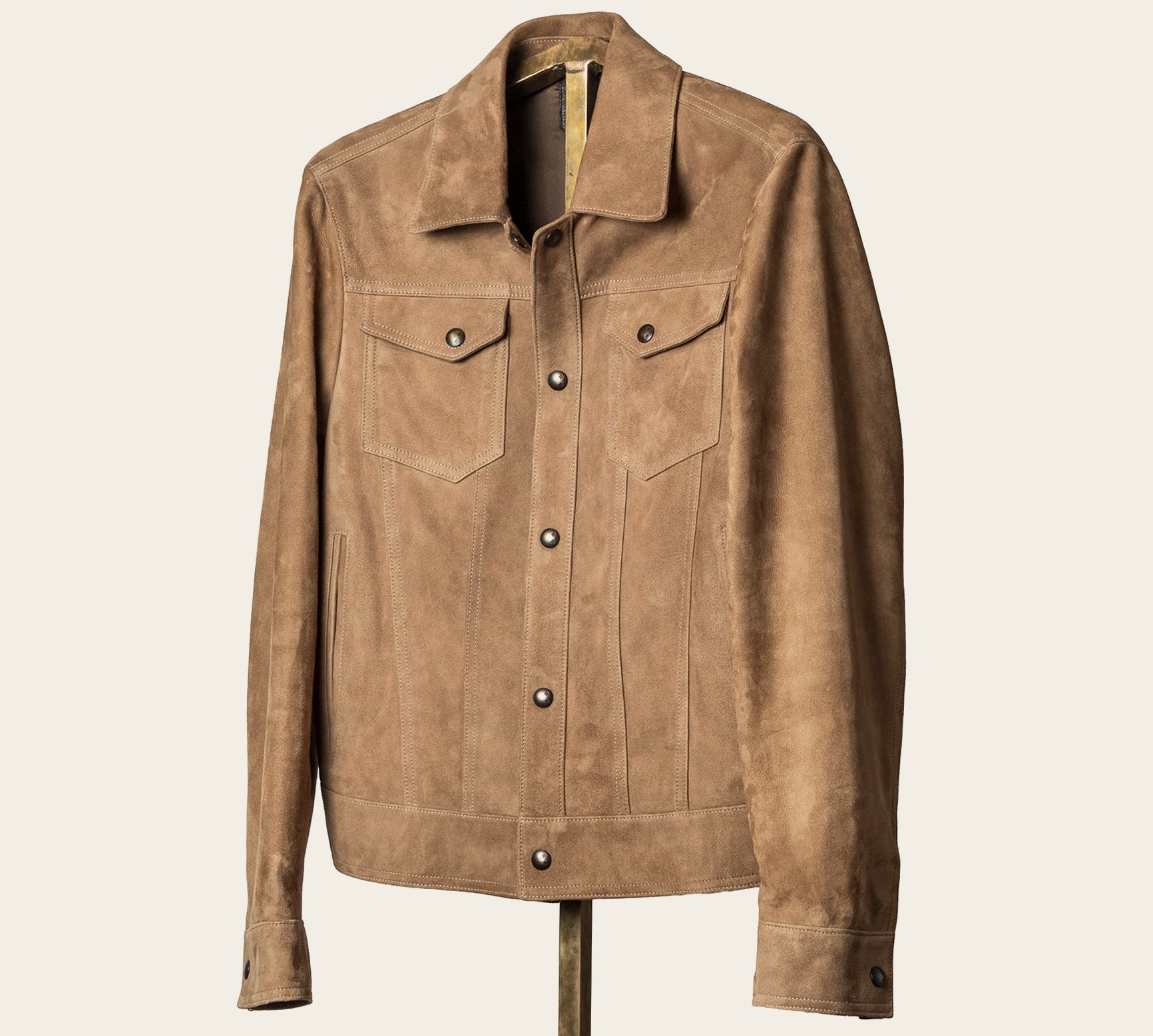 The Denham: Camel Hyde Lamb Suede