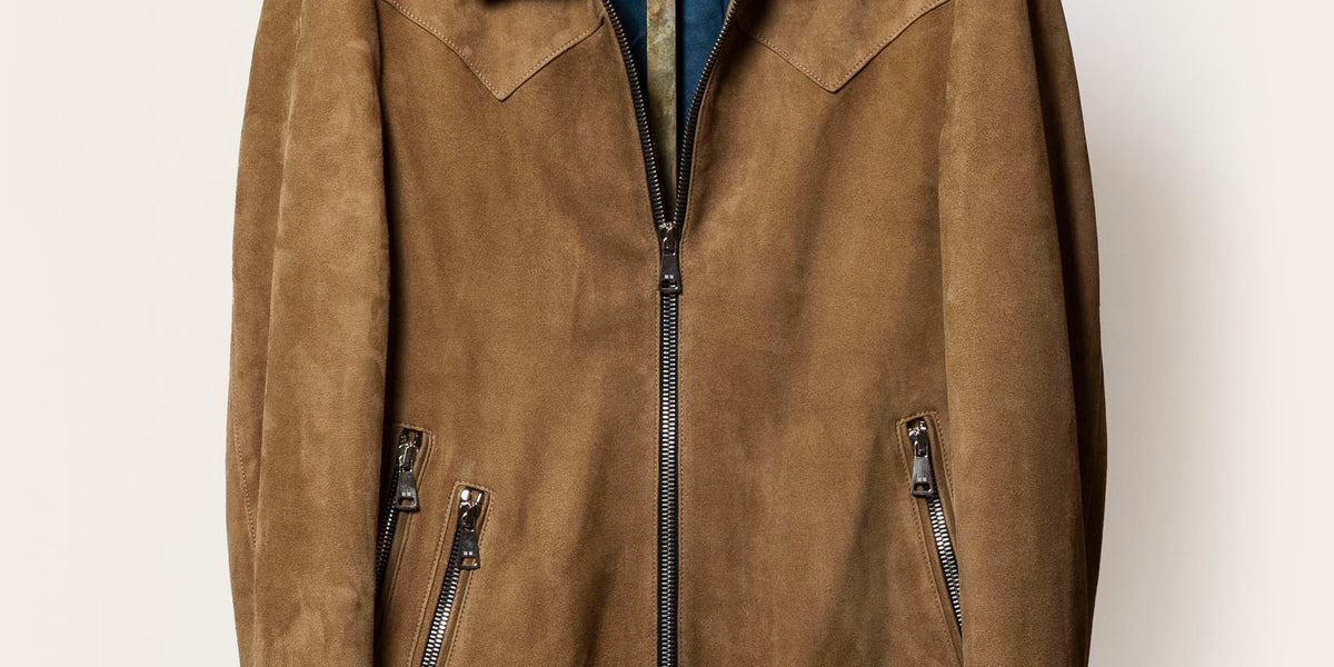 The Legend Jacket: Camel Hyde Lamb Suede | Savas