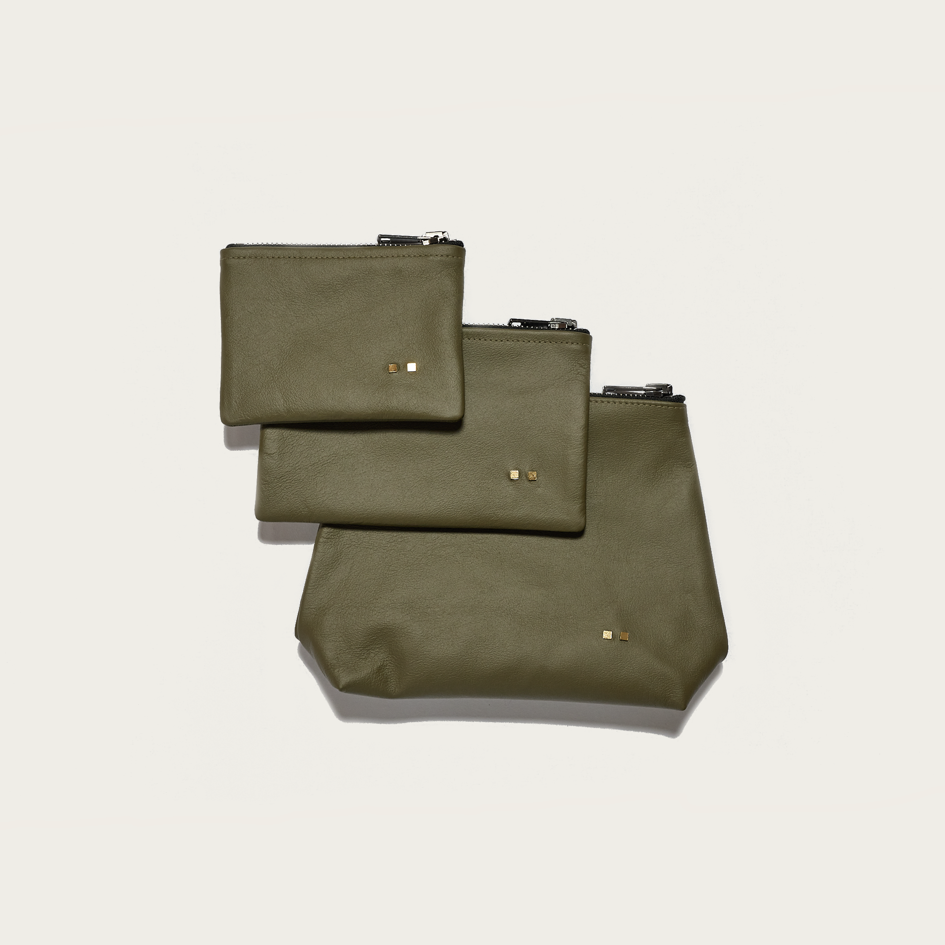 The Moss Trio Pouch Set