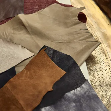 Image of leather samples.