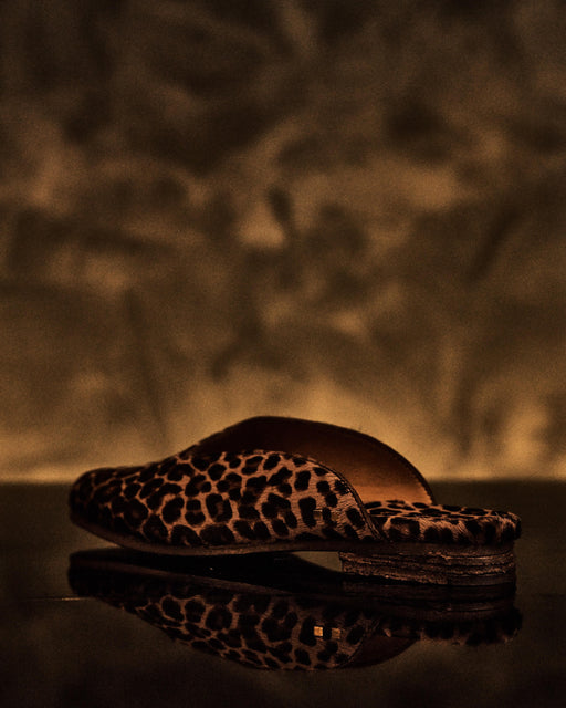 Image of cheetah Letta slippers.