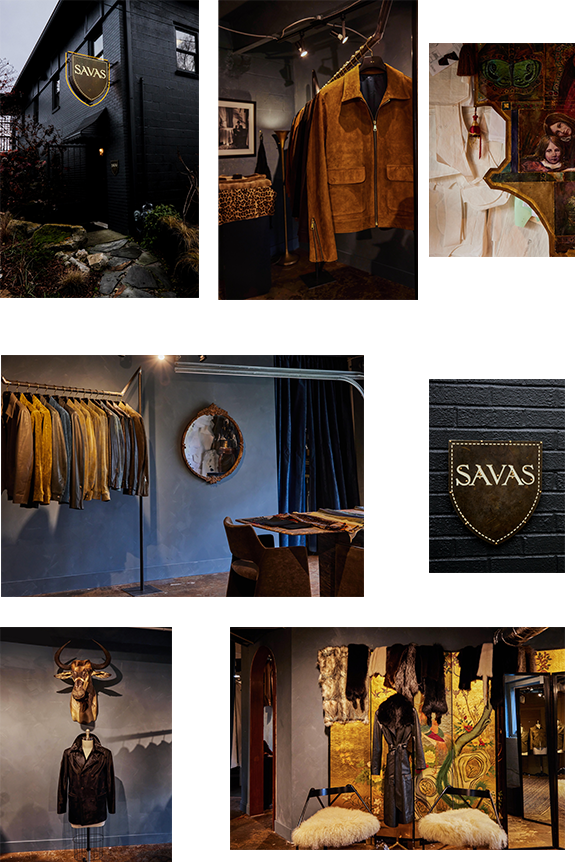 Image of several interior shots of the Savas Nashville space.