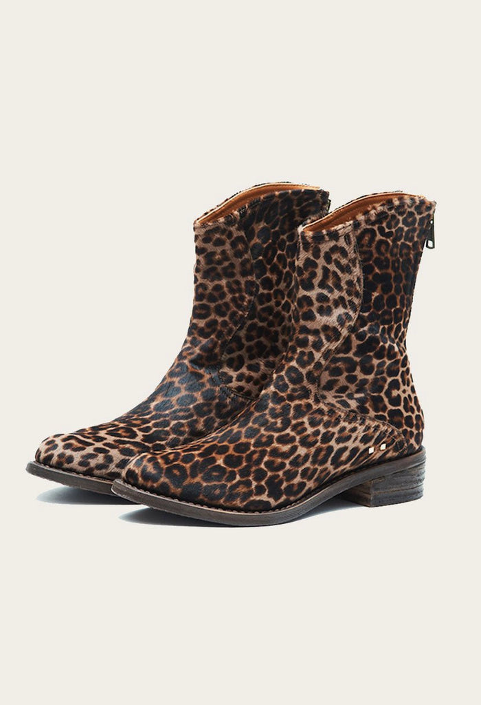 cheetah print calf hair boot for men and women