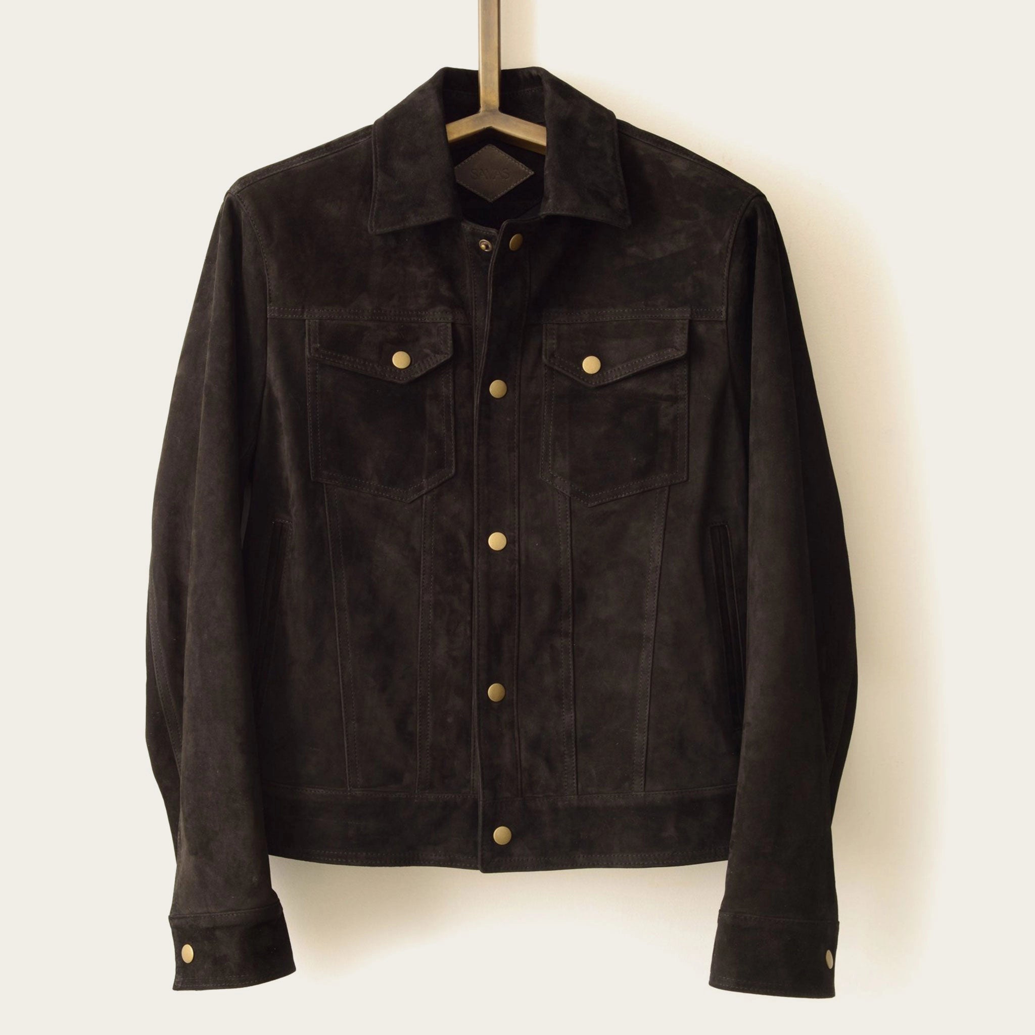 ジャケット・アウター Suede Leather Western Shirt Jacket Black Leather Western Shirt Jacket | Stetson