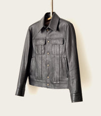 SavasLeather JacketThe 68': Black London Calf