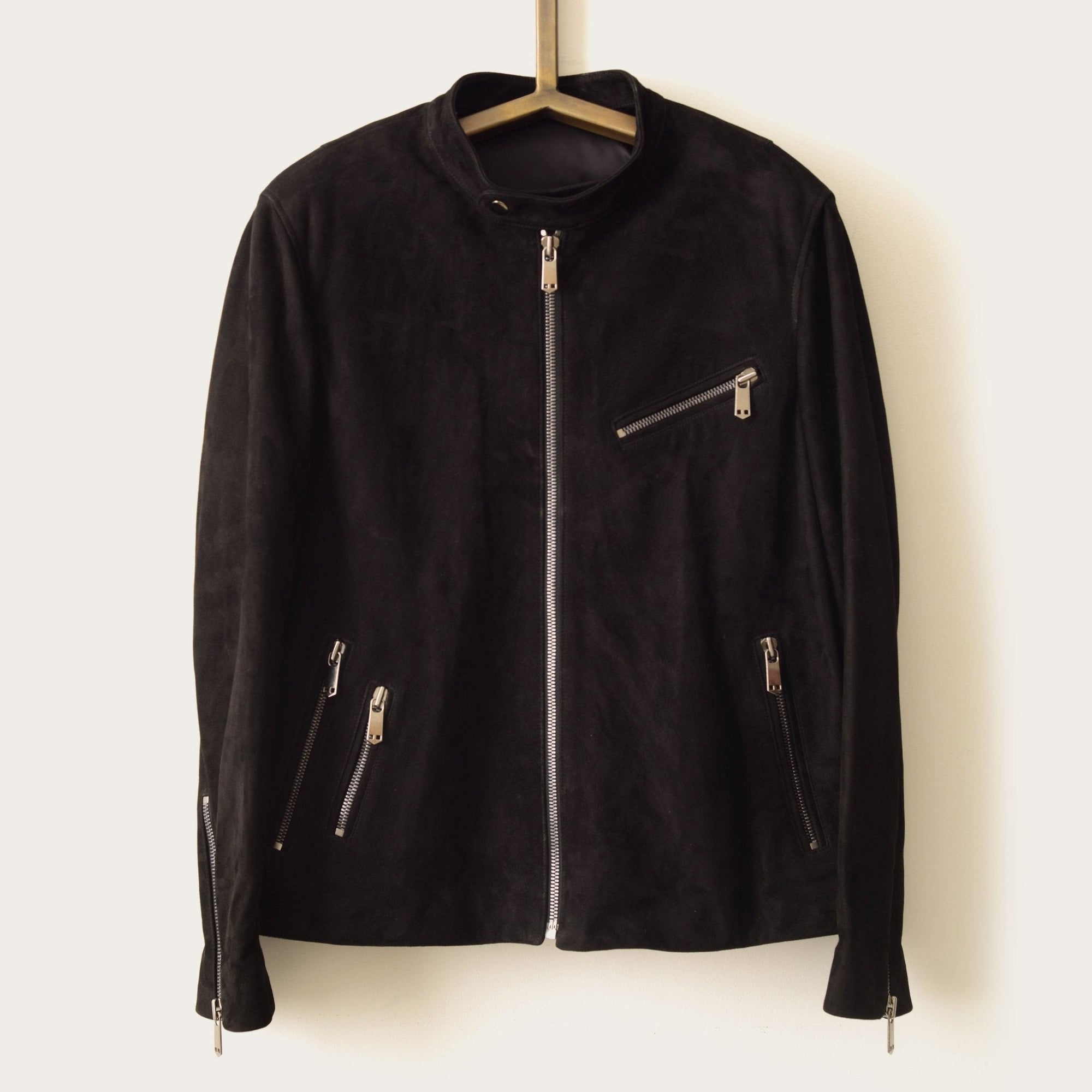 SavasThe Crest Cafe Jacket: Black Melrose Suede