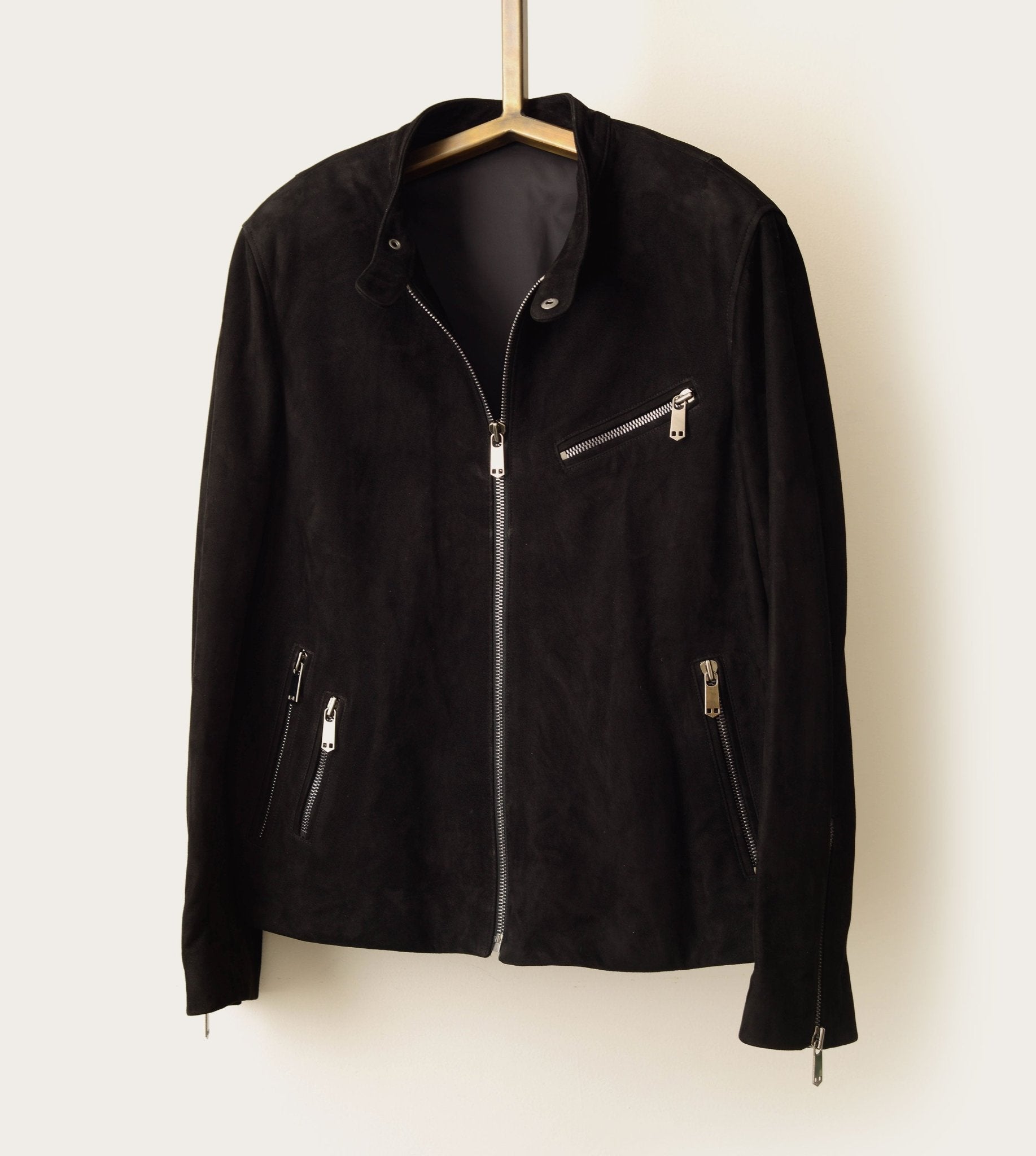 SavasThe Crest Cafe Jacket: Black Melrose Suede