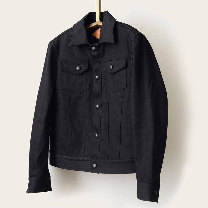 SavasLeather JacketThe Denham: Black Denim