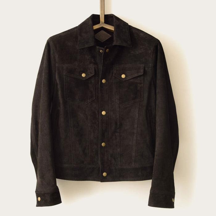 SavasLeather JacketThe Denham: Black Suede