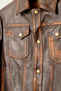 SavasLeather JacketThe Denham: Brown Asporto