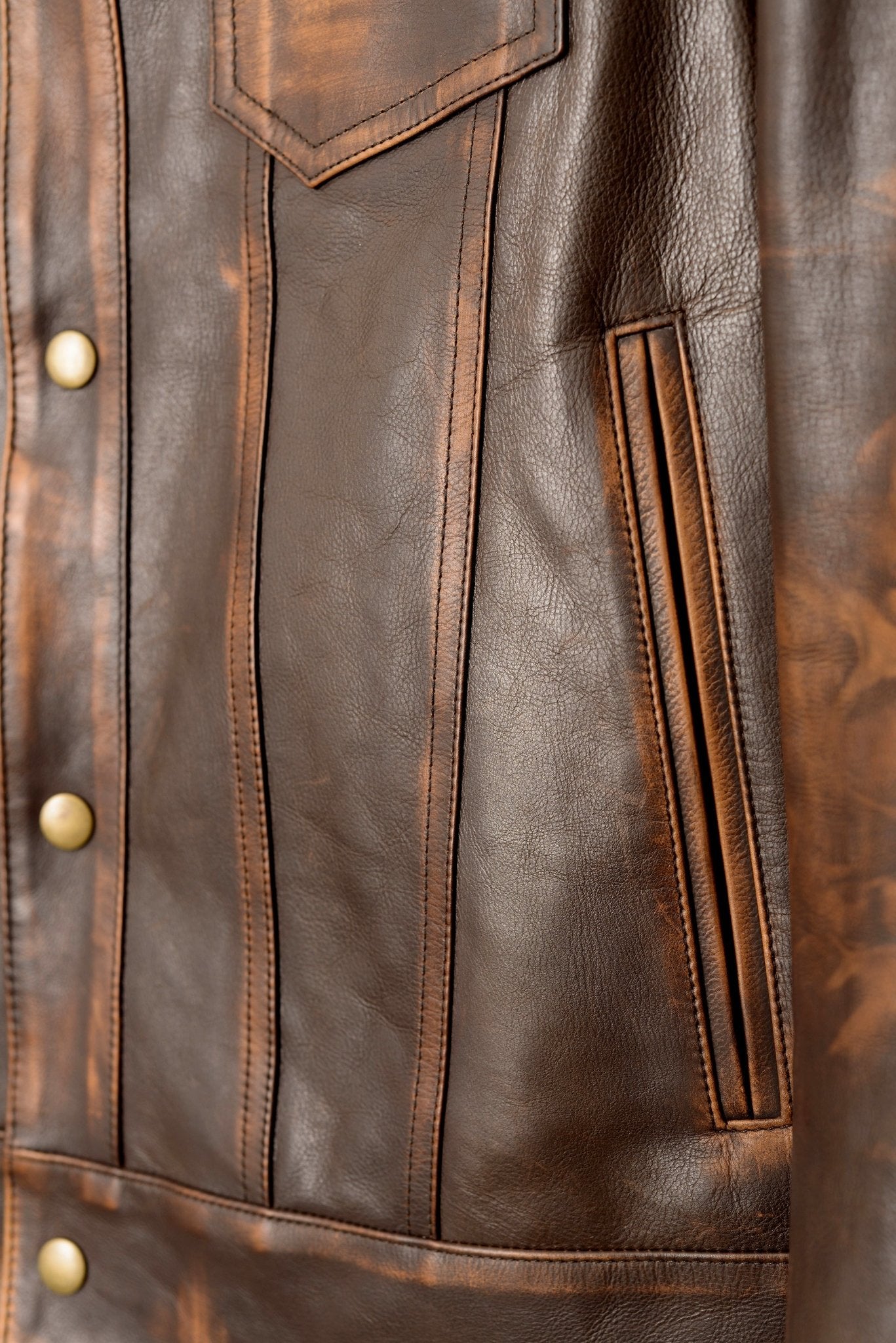 SavasLeather JacketThe Denham: Brown Asporto