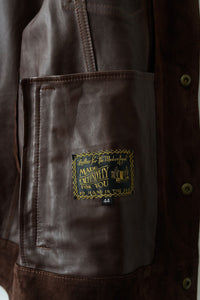 SavasLeather JacketThe Denham: Cocoa Calf Suede