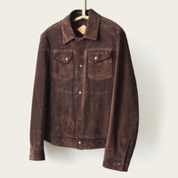 SavasLeather JacketThe Denham: Cocoa Calf Suede