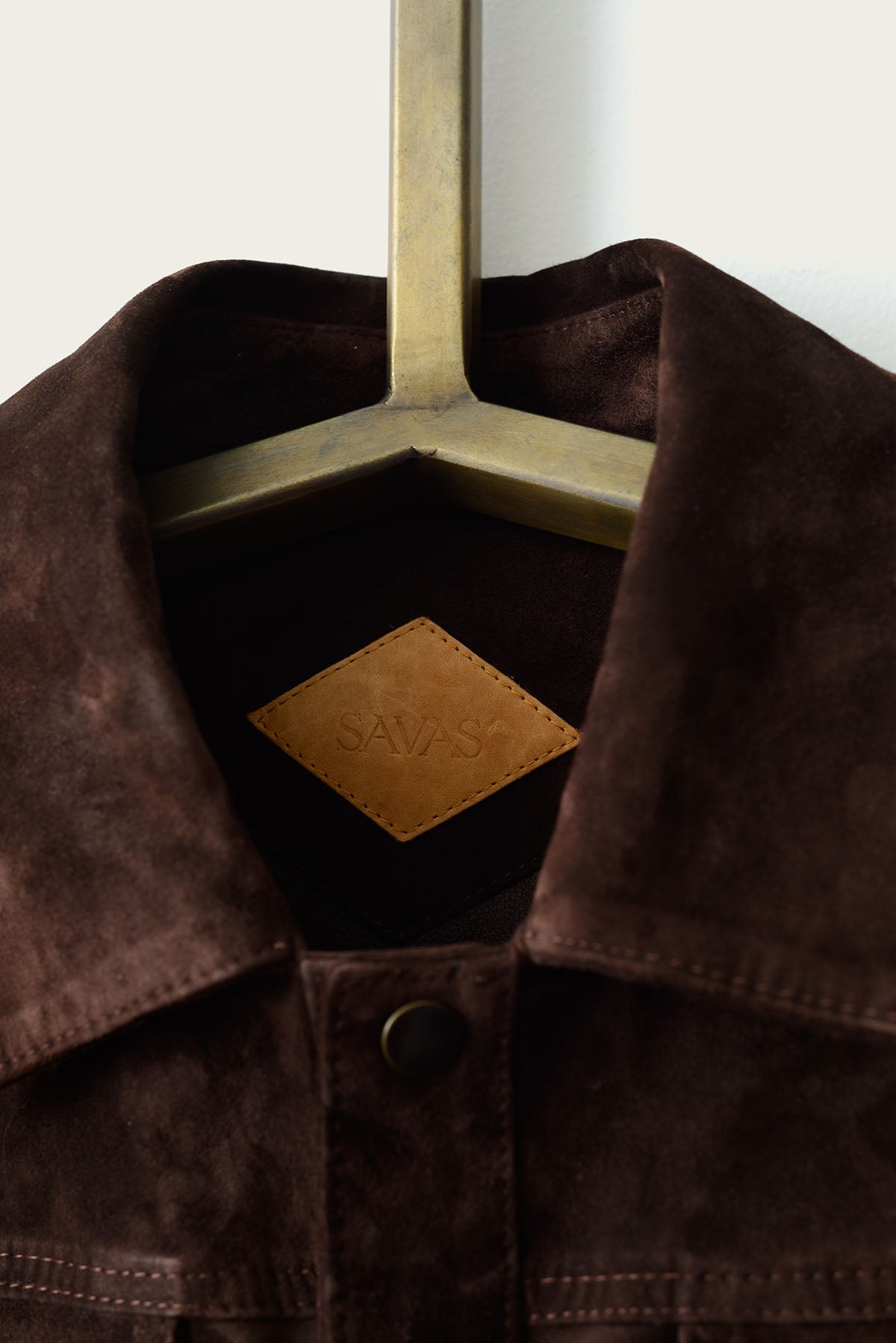 SavasLeather JacketThe Denham: Cocoa Calf Suede