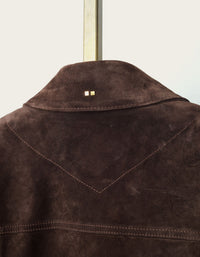 SavasLeather JacketThe Denham: Cocoa Calf Suede