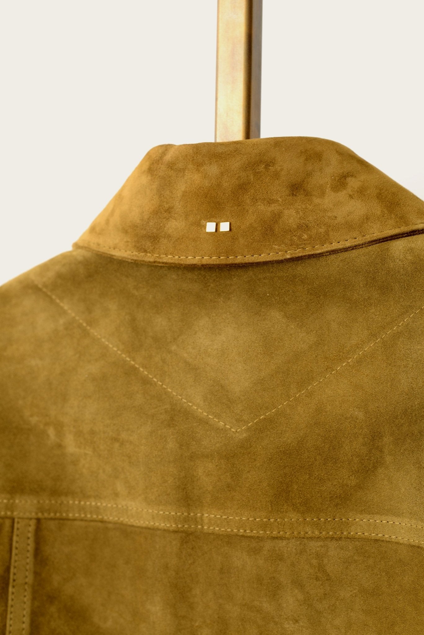 SavasLeather JacketThe Denham: Olive Calf Suede