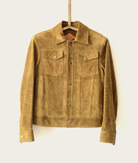 SavasLeather JacketThe Denham: Olive Calf Suede