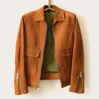 SavasThe Emmett Bomber: Cognac Suede