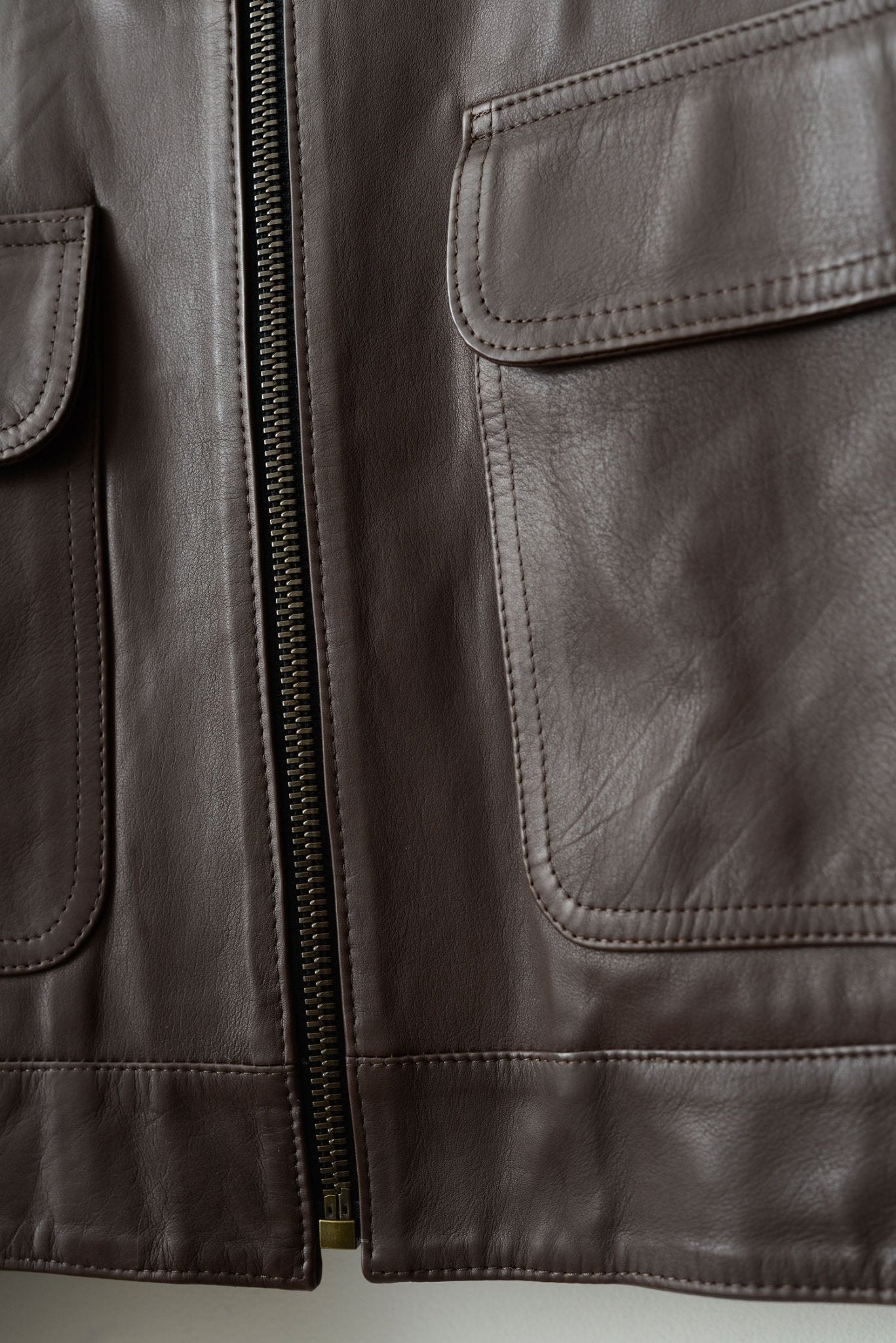 SavasLeather JacketThe Emmett: Brown Elton Calf with Shearling Collar