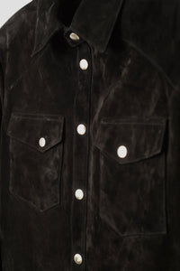 SavasLeather JacketThe Hutton: Black Suede