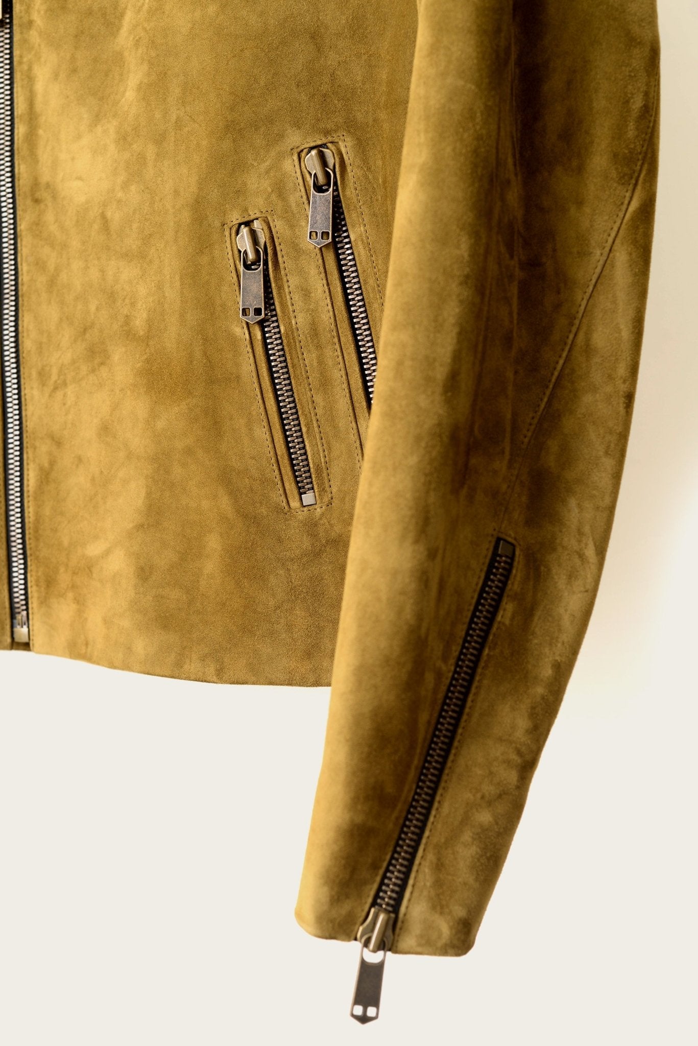 SavasLeather JacketThe Icon: Olive Calf Suede