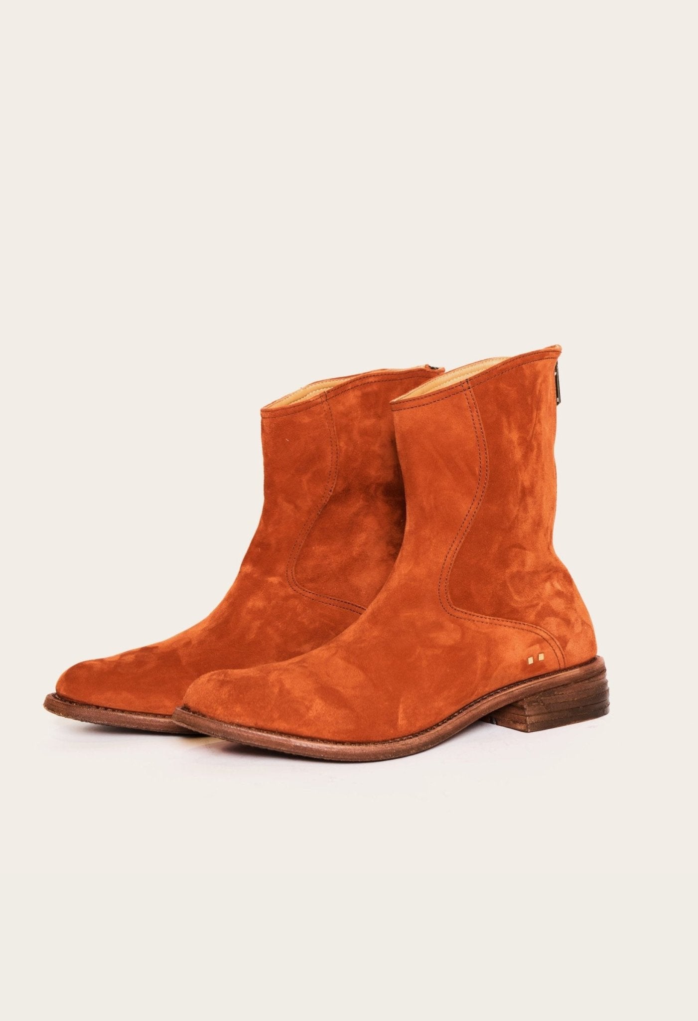Burnt orange suede best sale boots