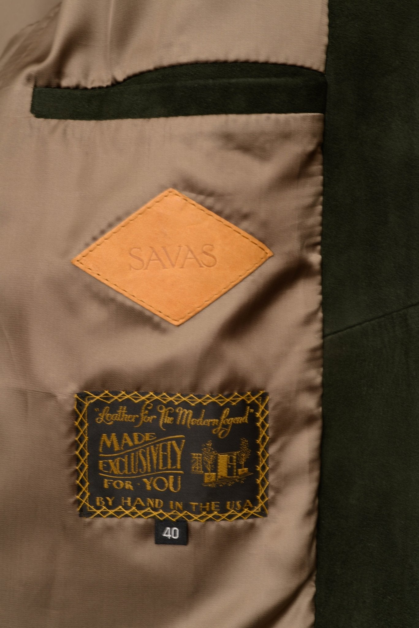 SavasThe Merritt: Hunter Green Lustro Suede