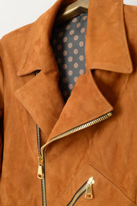 SavasLeather JacketThe Page : Cognac Suede