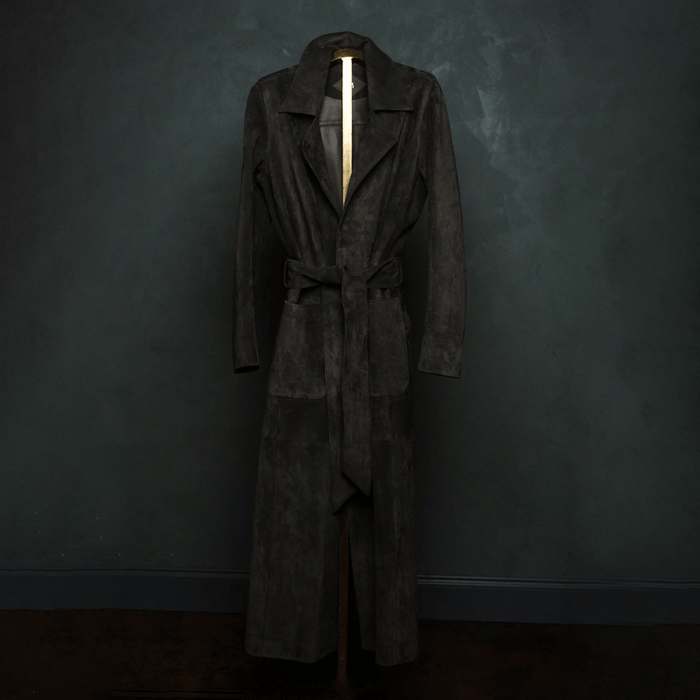 SavasLeather JacketThe Shelby: Basalt Cartier Suede