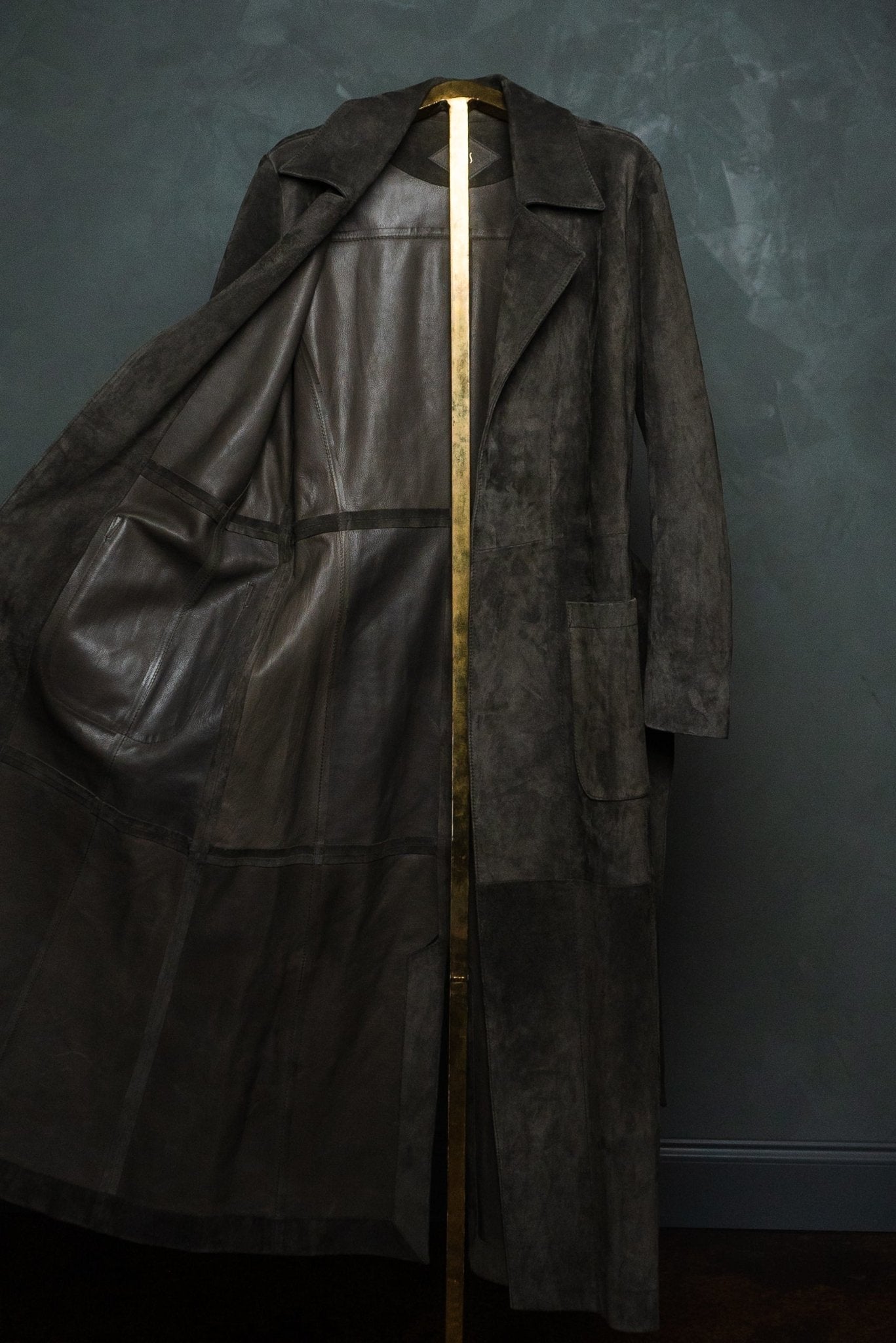 SavasLeather JacketThe Shelby: Basalt Cartier Suede